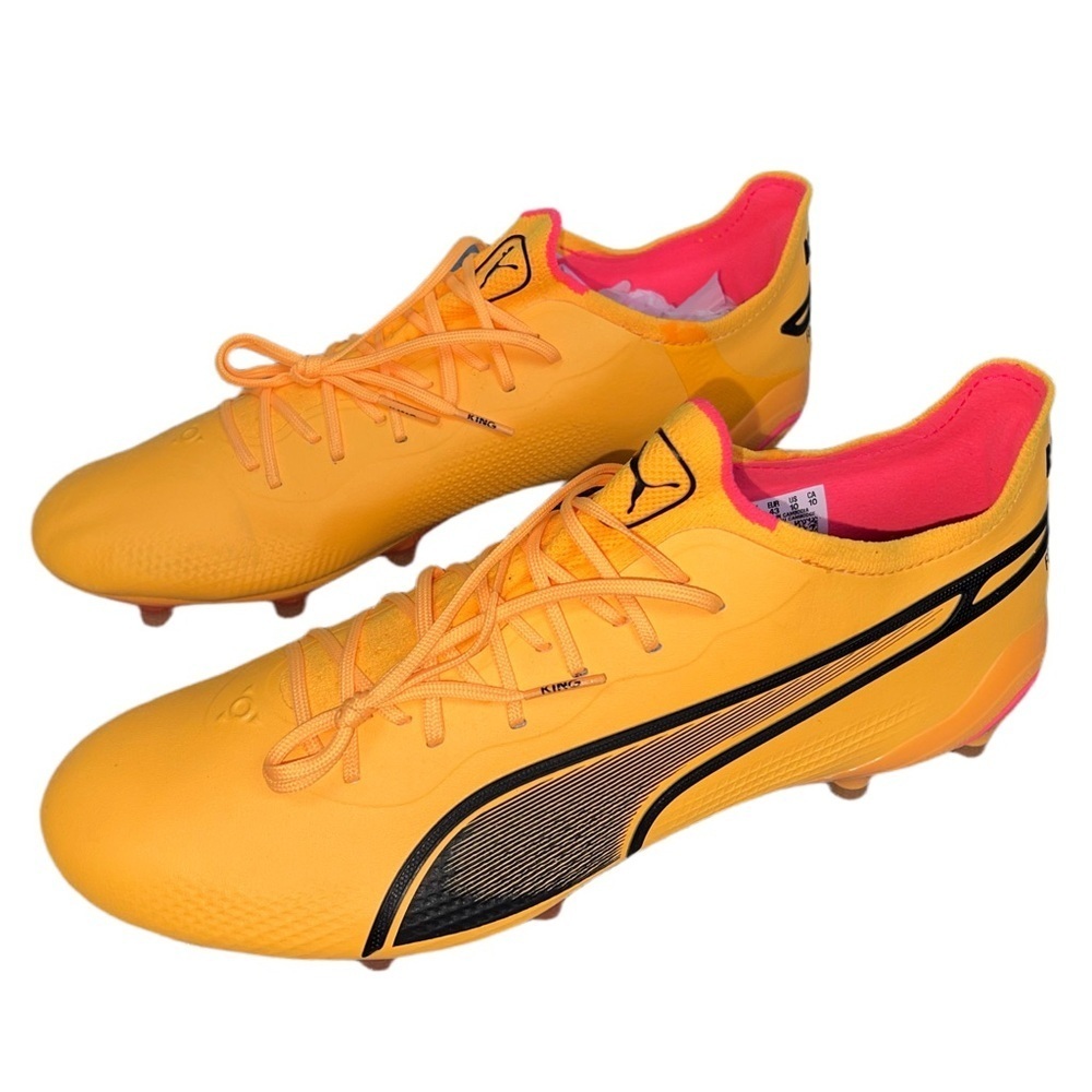 -NEW- Puma King Soccer Cleats Men’s US 10 FG Orange | Lightweight Control